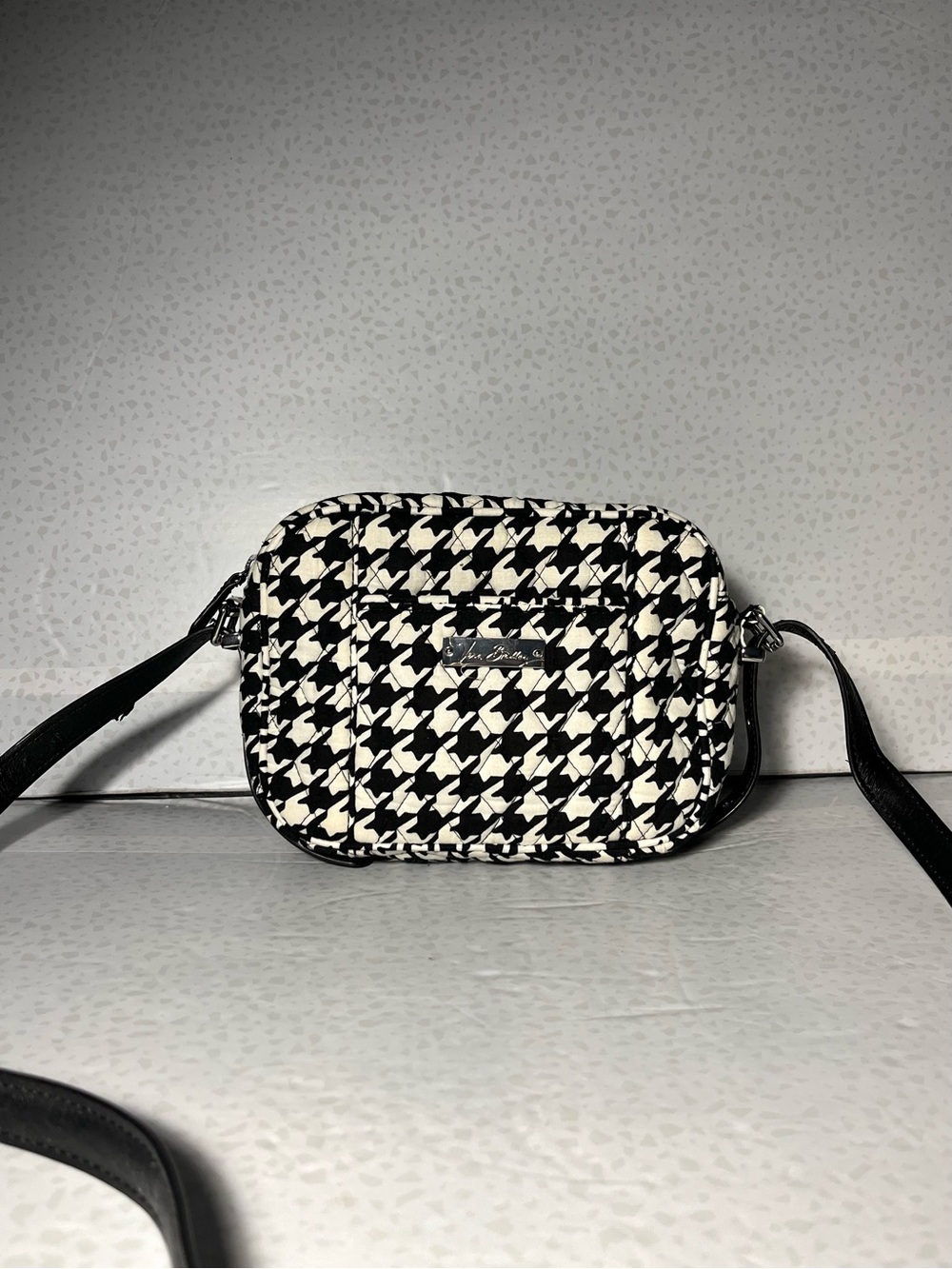 Vera Bradley Black & White Houndstooth Crossbody Bag (Read First)